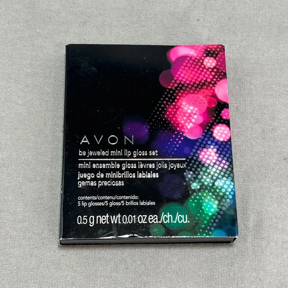 Avon Be Jeweled Mini Lip Gloss Set Multicolor Glazewear Dazzle Shimmer Y2K 0.05g